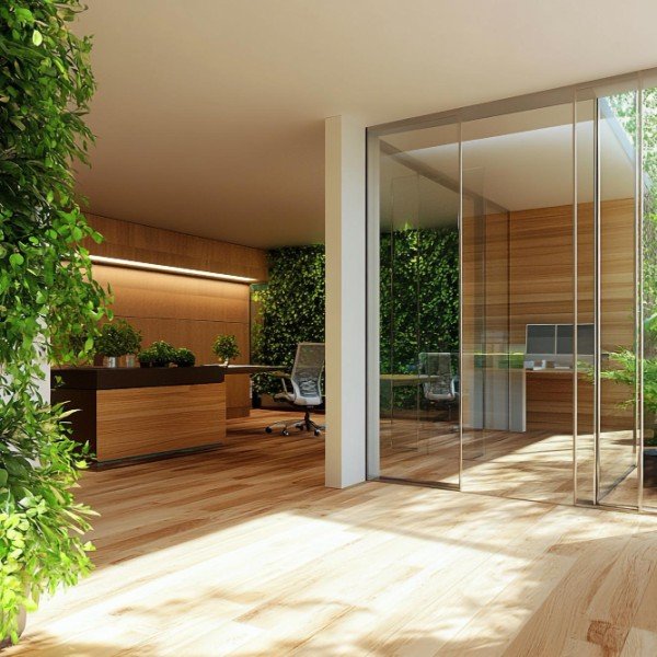 Interior Sleek Glass Partitio-2