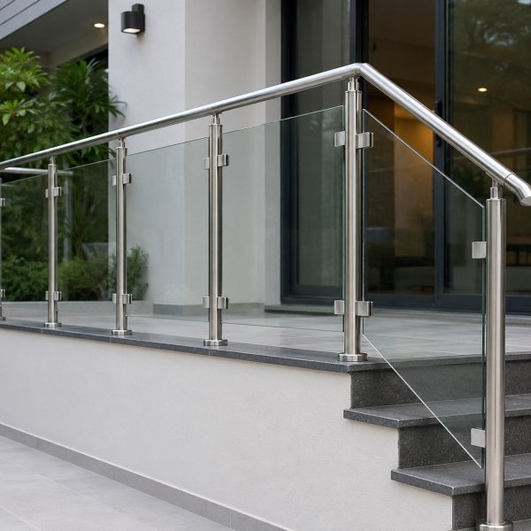 Stainless Steel Material Glass Railing-2